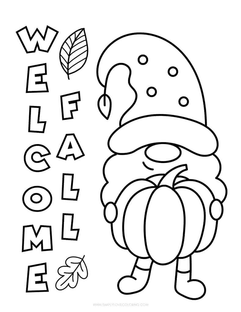 36 Fall Coloring Pages Free PDF Printables Simply Love Coloring