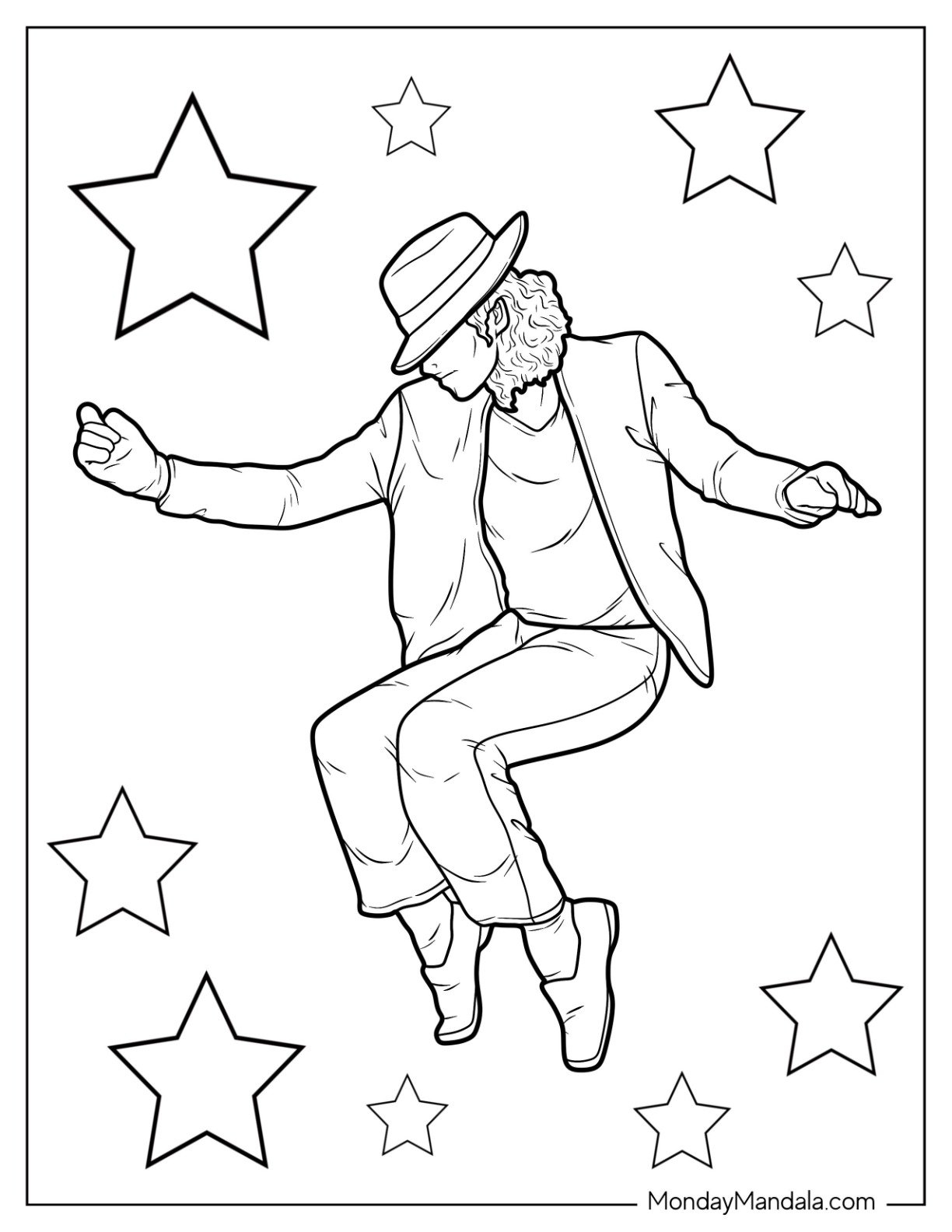 37 Michael Jackson Coloring Pages Free PDF Printables 