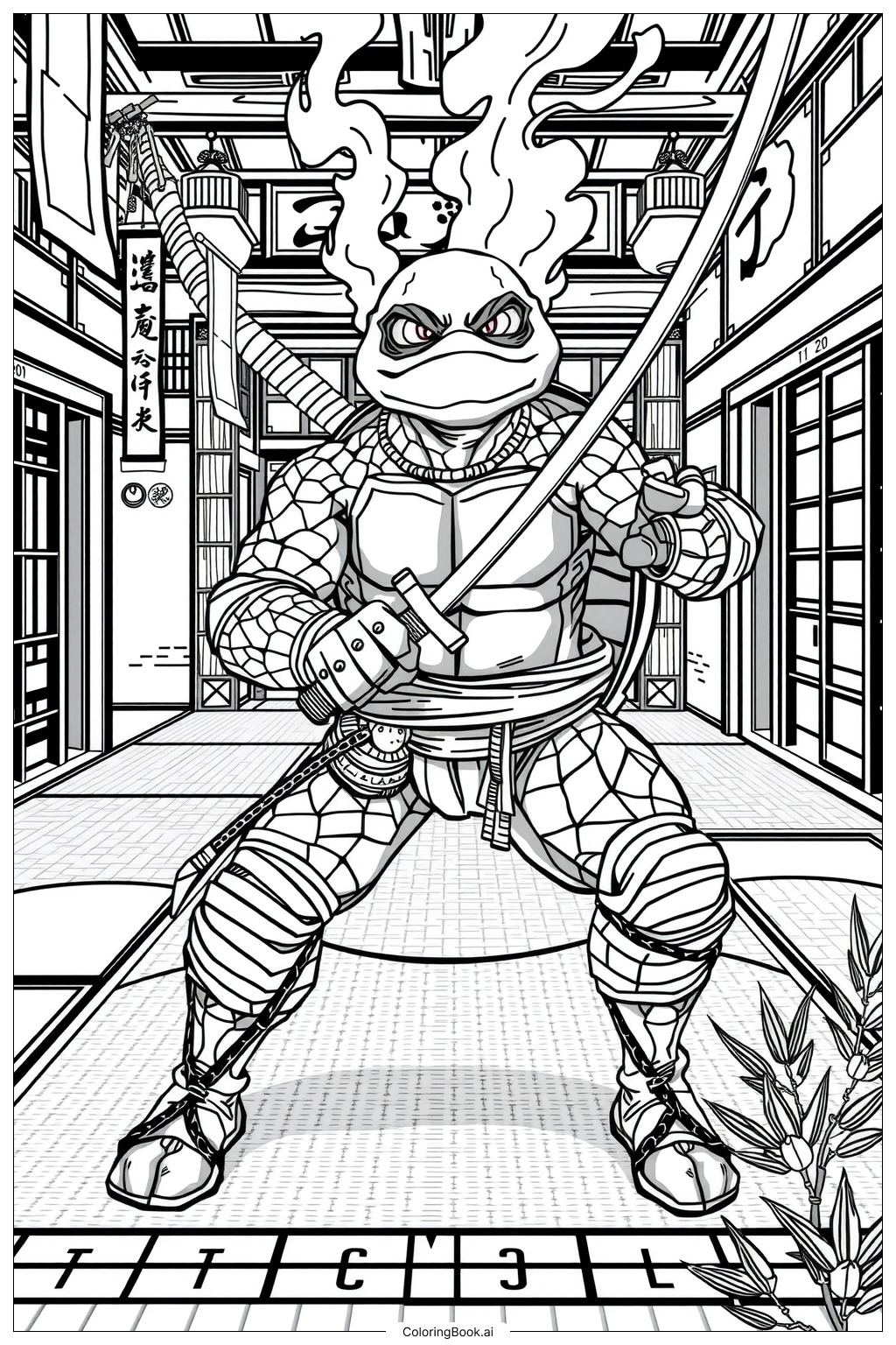 ninja turtle coloring pages