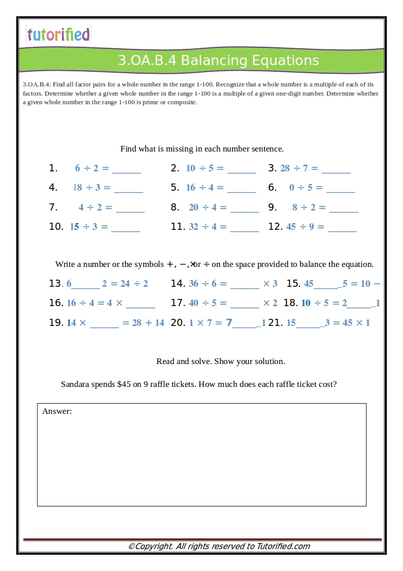 3rd Grade Common Core Math Worksheets 3rd Grade Common Core Math Worksheets