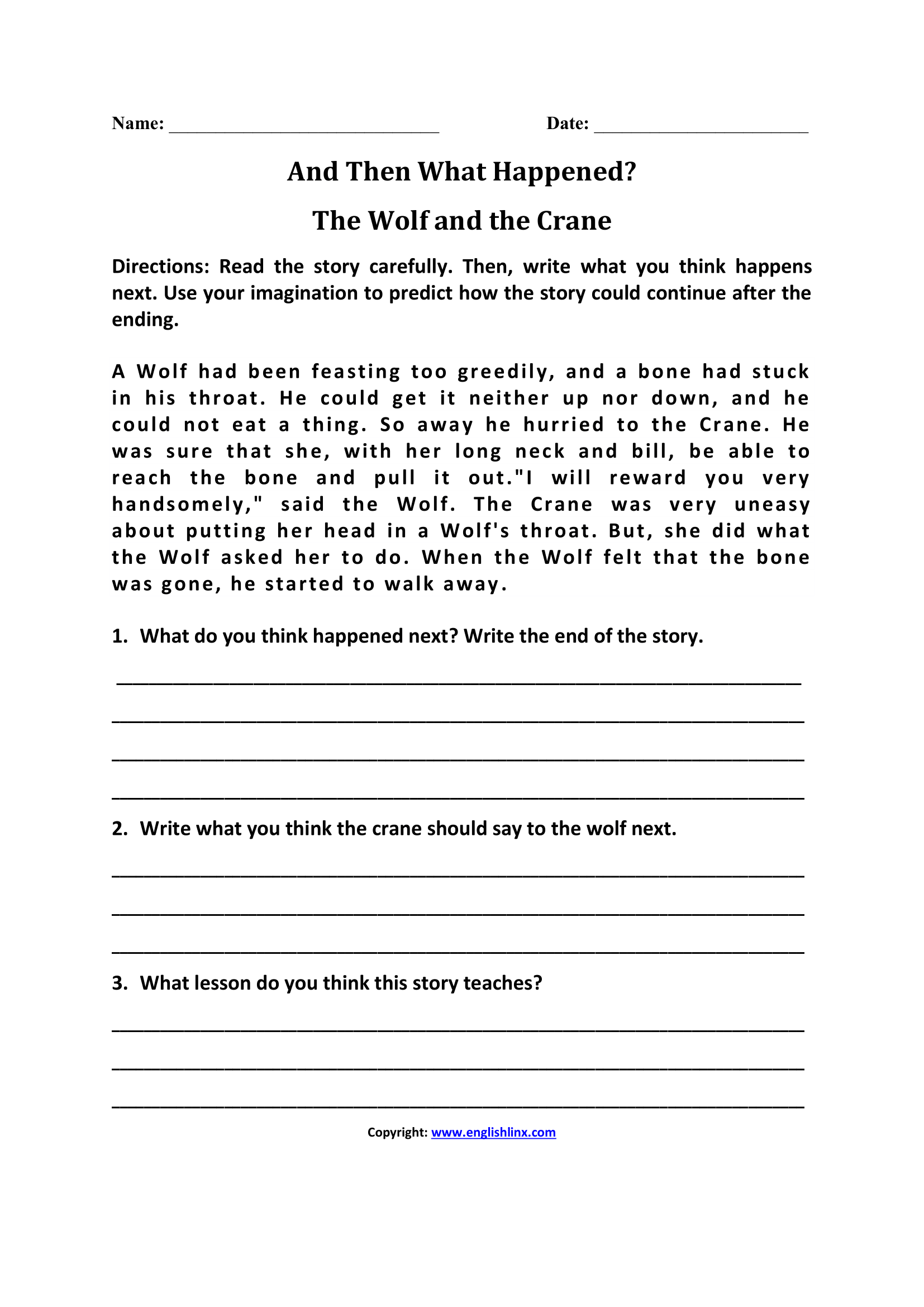 3rd Grade Writing Worksheets Printable Writing Activities For Third Grade