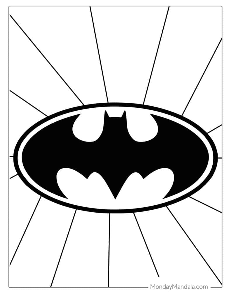 batman colouring in pages