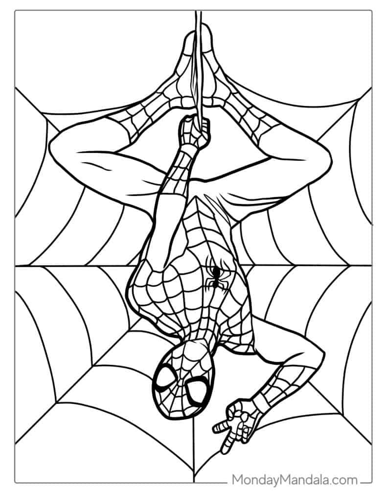 spiderman coloring pages free spiderman coloring pages free