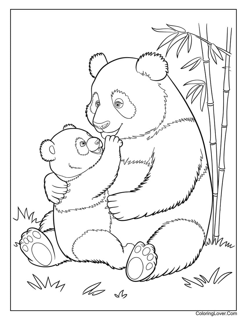 coloring book pages of bears