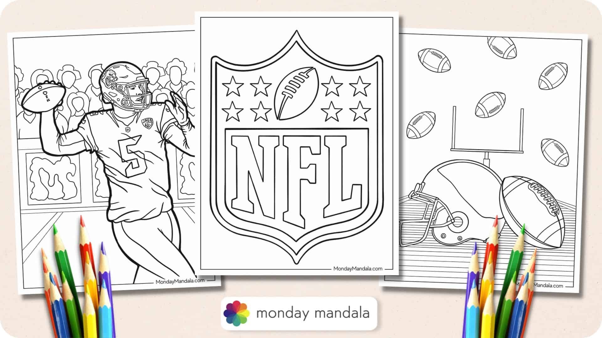 football coloring printables
