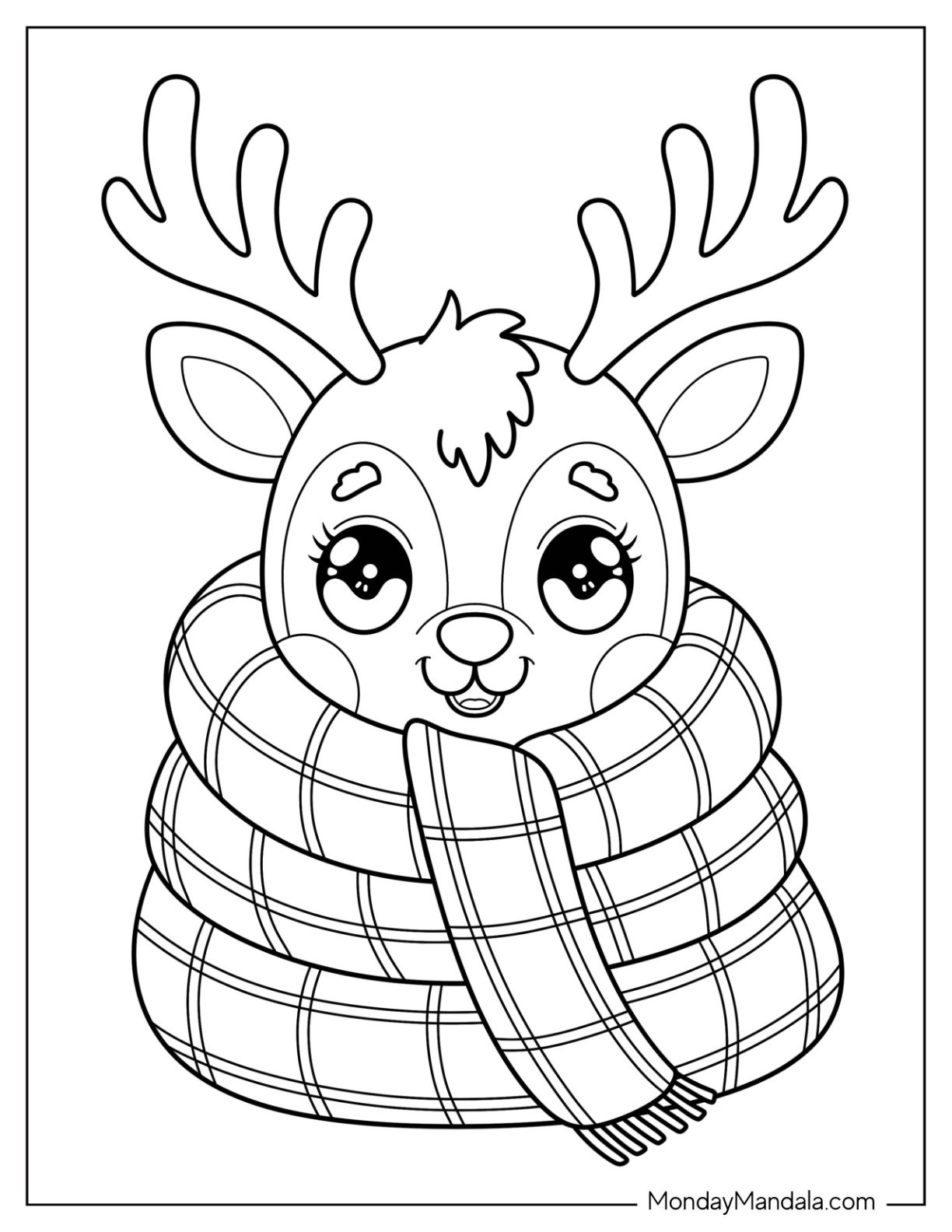 42 Reindeer Coloring Pages Free PDF Printables 42 Reindeer Coloring Pages Free PDF Printables