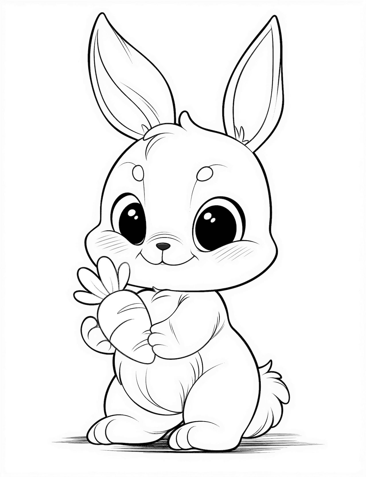 free printable bunny coloring pages