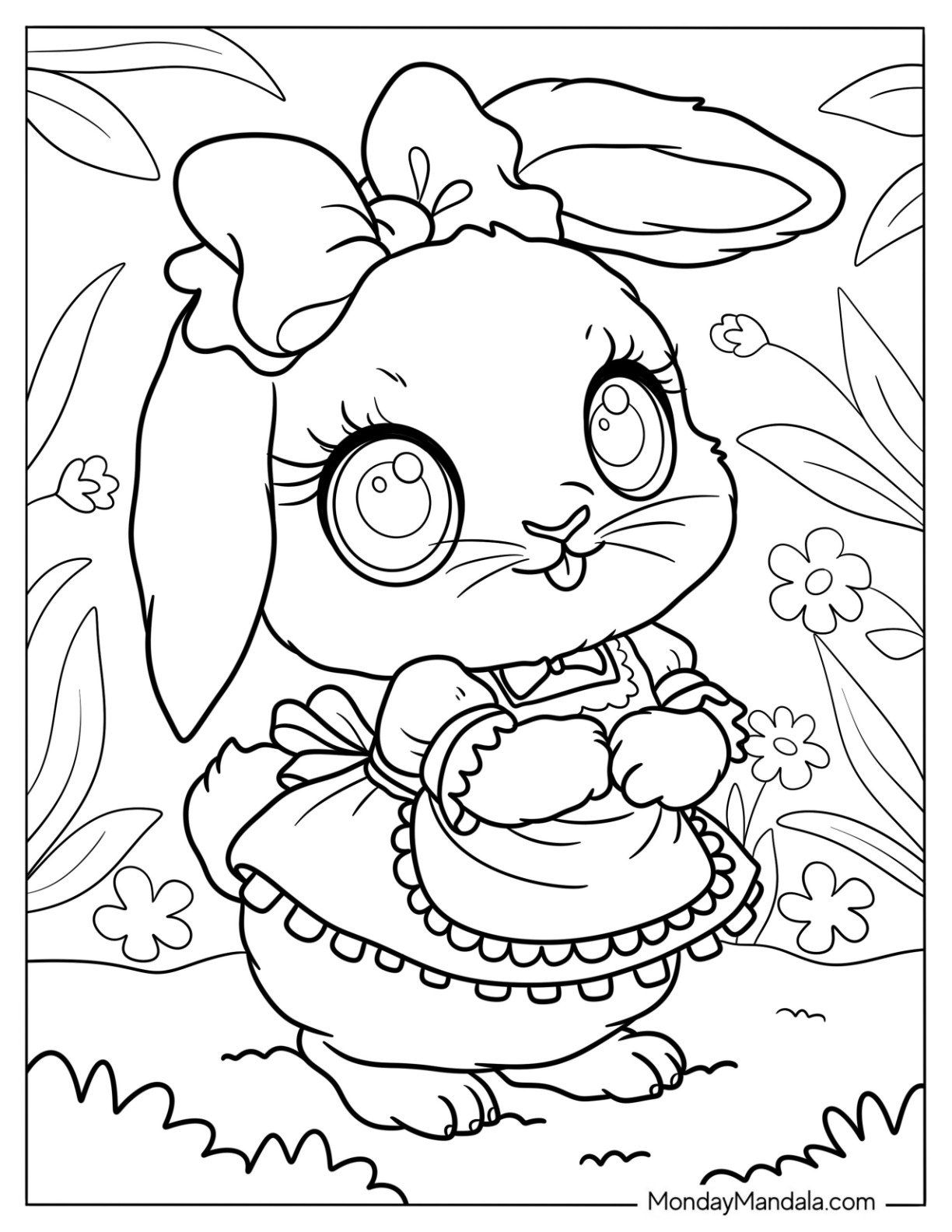 44 Rabbit Coloring Pages Free PDF Printables 44 Rabbit Coloring Pages Free PDF Printables