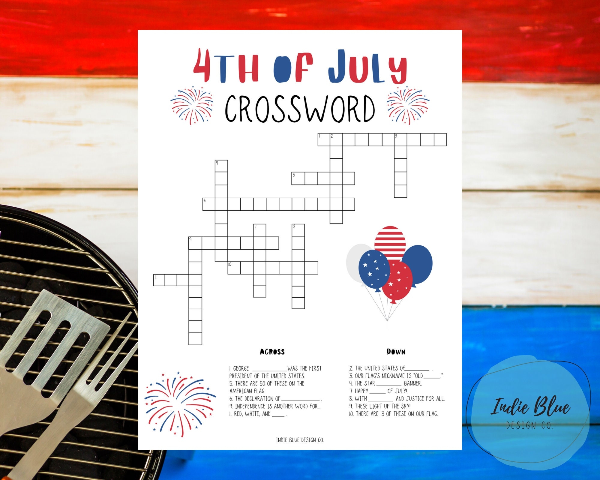july 4 crossword puzzle