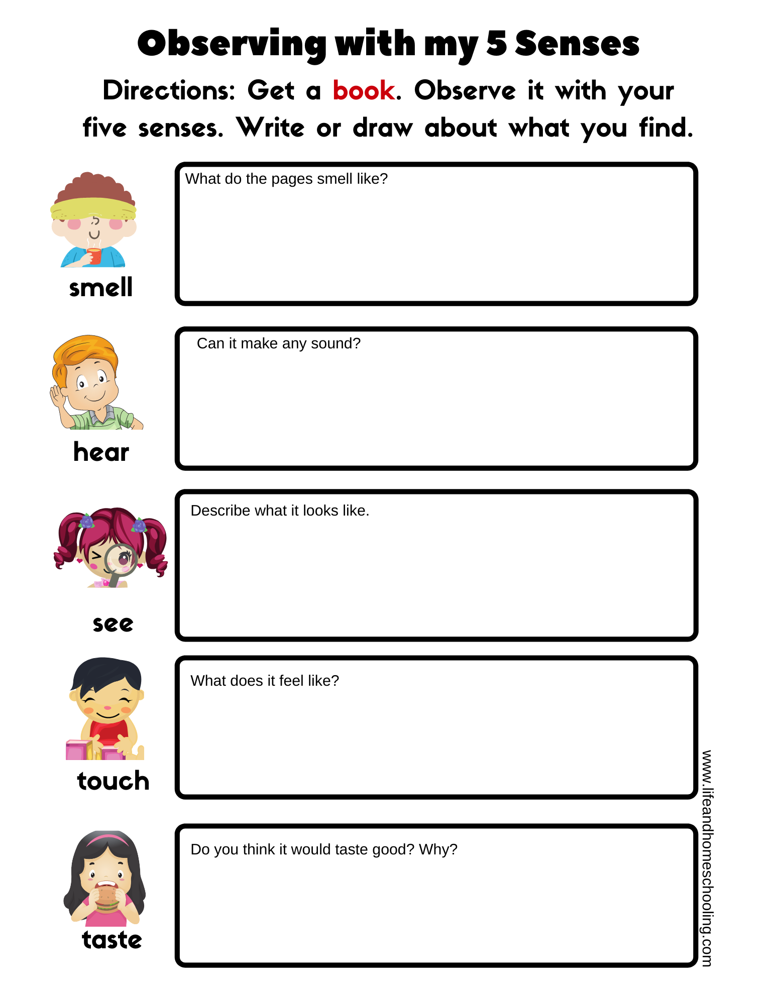 5 Senses Printable Worksheets Made By Teachers