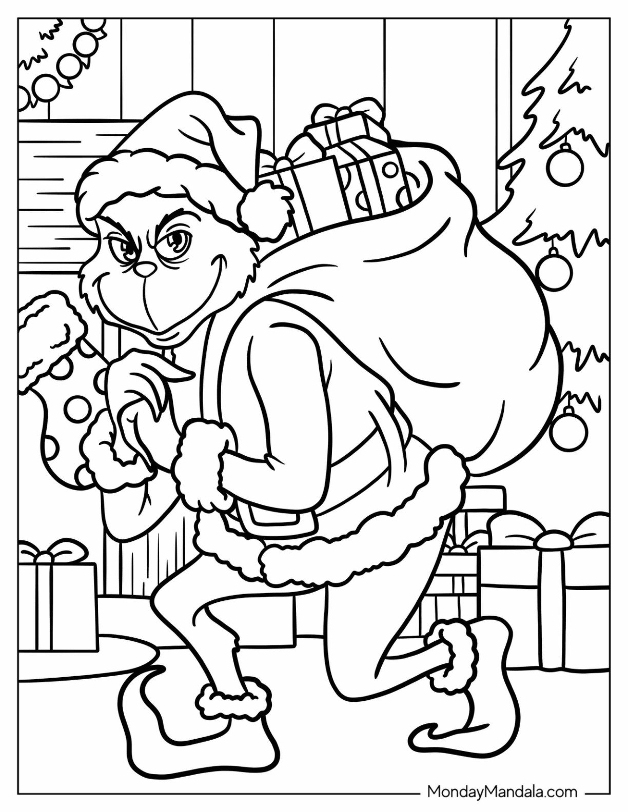 51 Grinch Coloring Pages Free PDF Printables 
