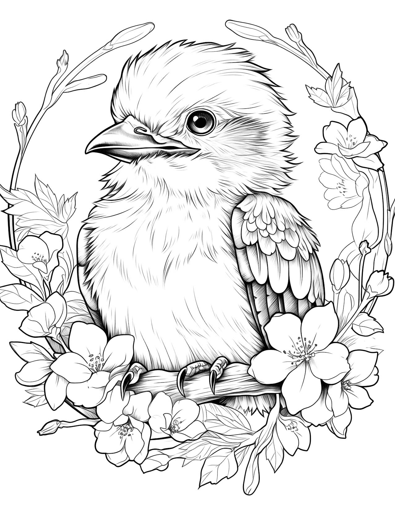 bird coloring pages for adults