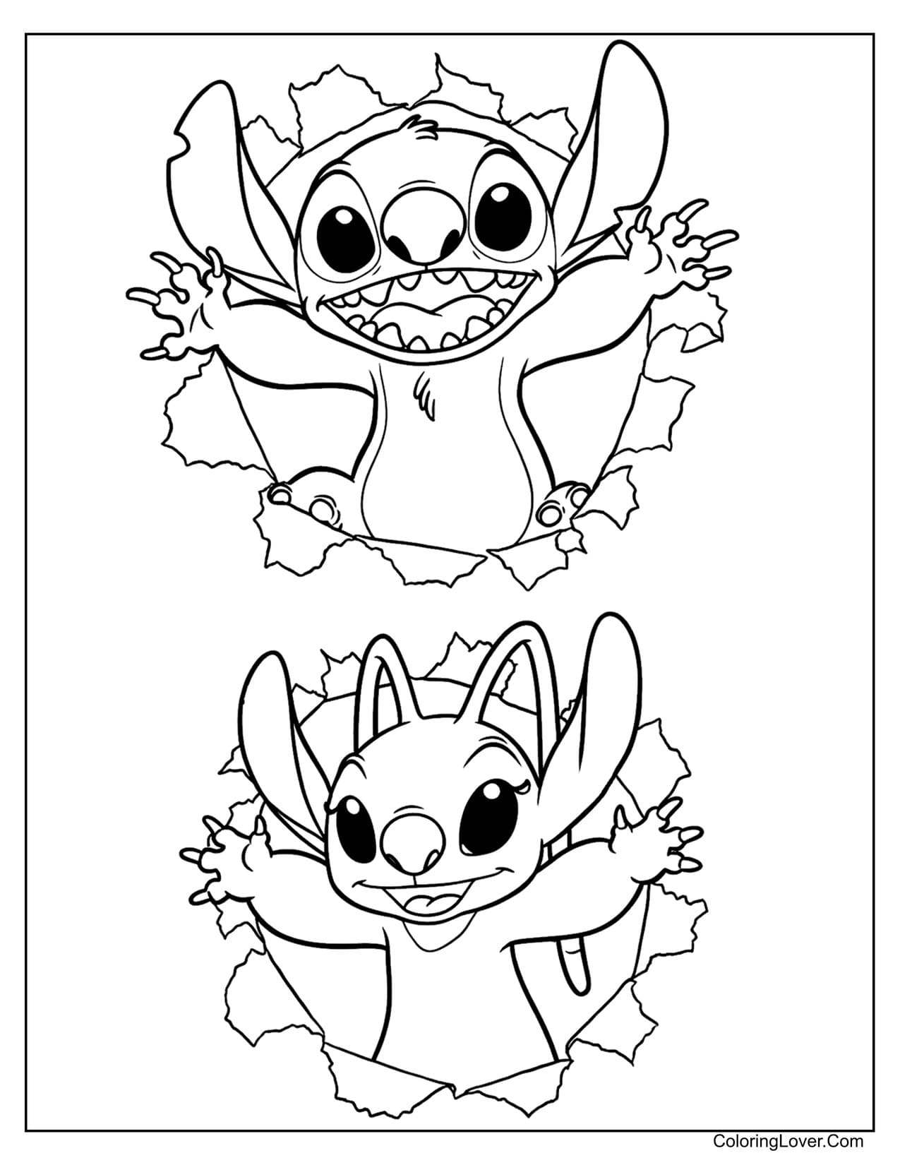 54 Stitch Coloring Pages Free Printables For All Ages 