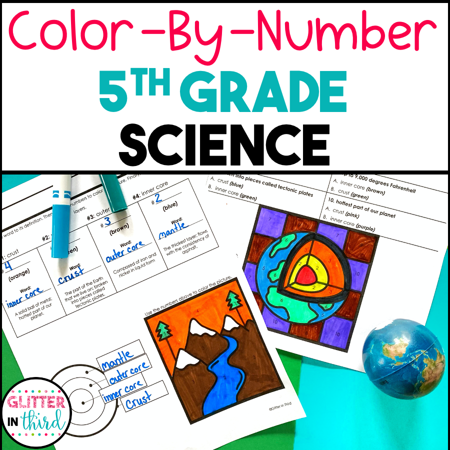 5th Grade Science SOL Color By Number Worksheets BUNDLE Glitter In Third 5th Grade Science SOL Color By Number Worksheets BUNDLE Glitter In Third