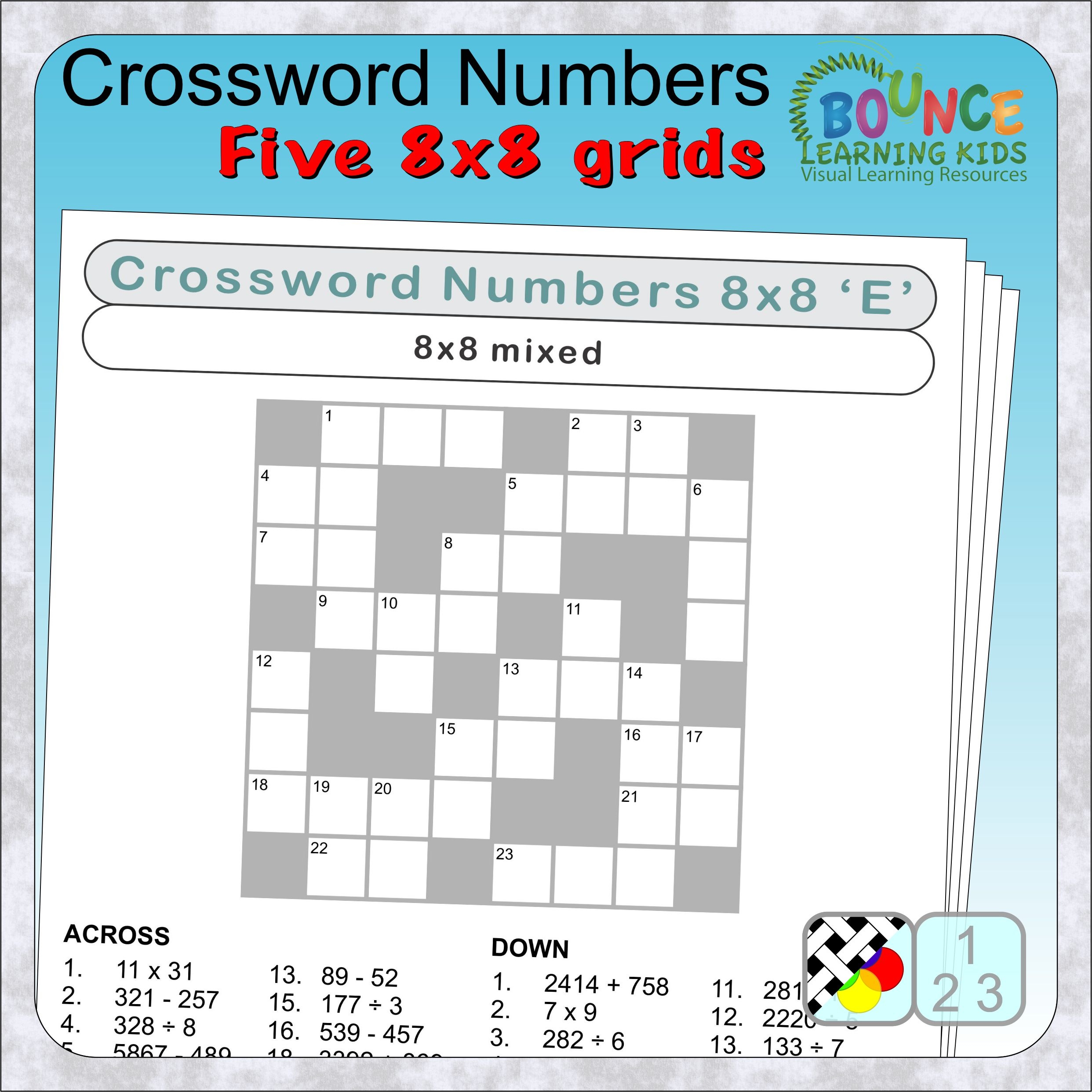 numbers game crossword clue