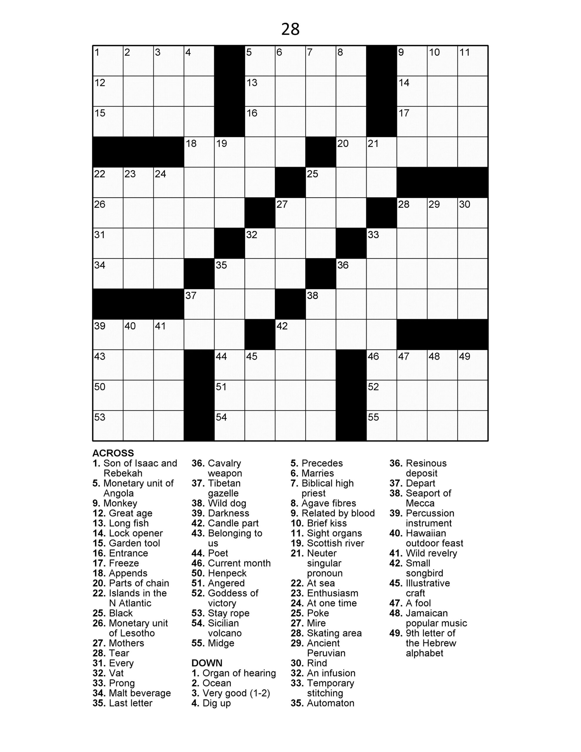 60 Large Print Crossword Puzzles Vol 1 Etsy 60 Large Print Crossword Puzzles Vol 1 Etsy