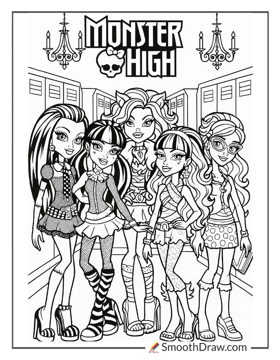 62 Monster High Coloring Pages Smooth Draw 62 Monster High Coloring Pages Smooth Draw