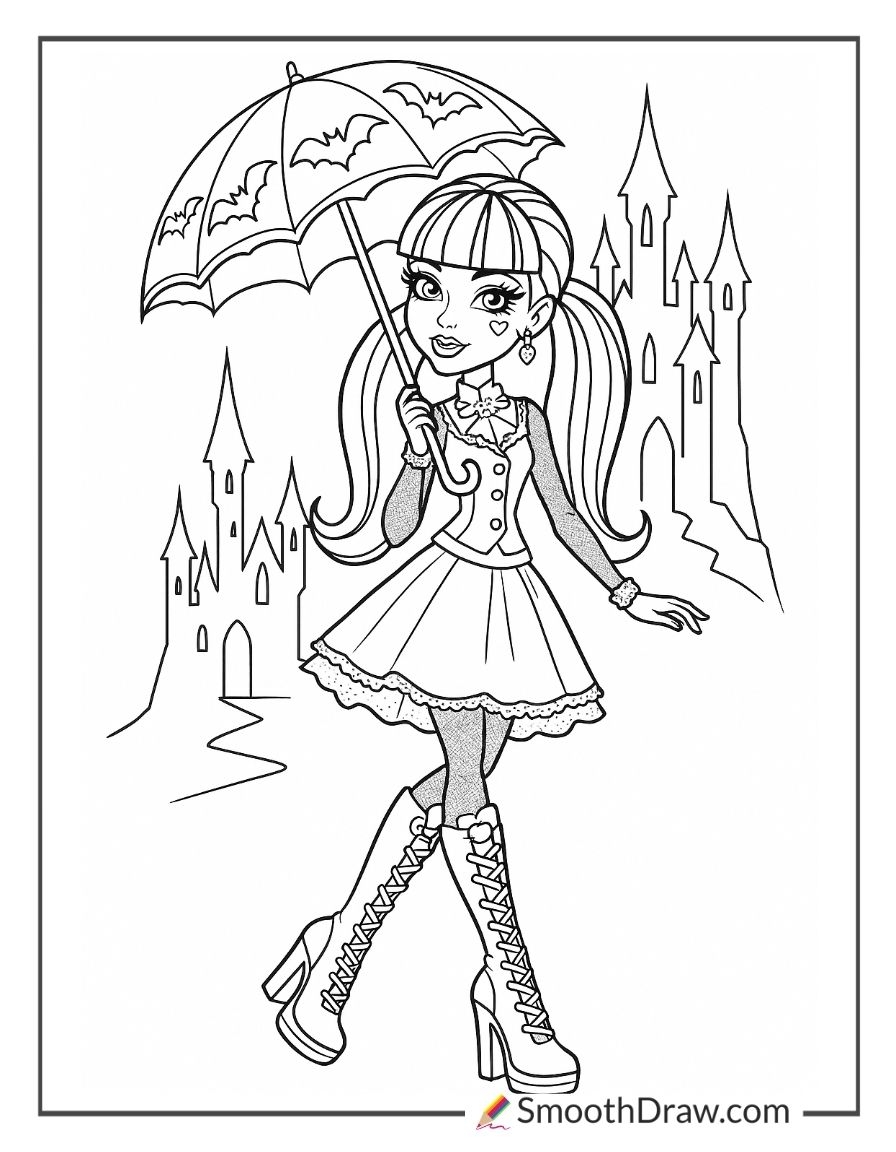 62 Monster High Coloring Pages Smooth Draw 62 Monster High Coloring Pages Smooth Draw