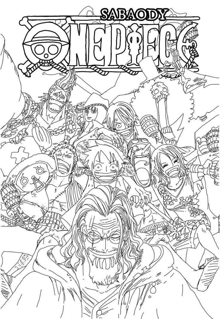 one piece coloring page