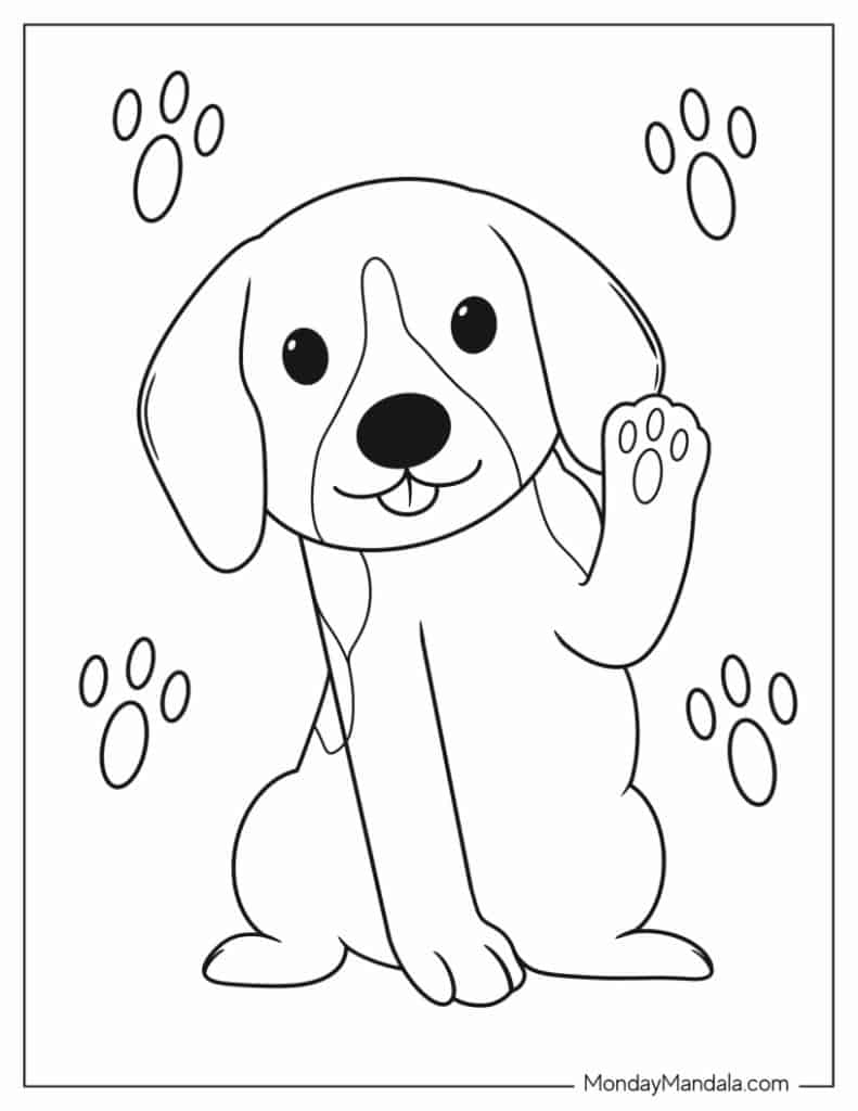 dog coloring pages printable