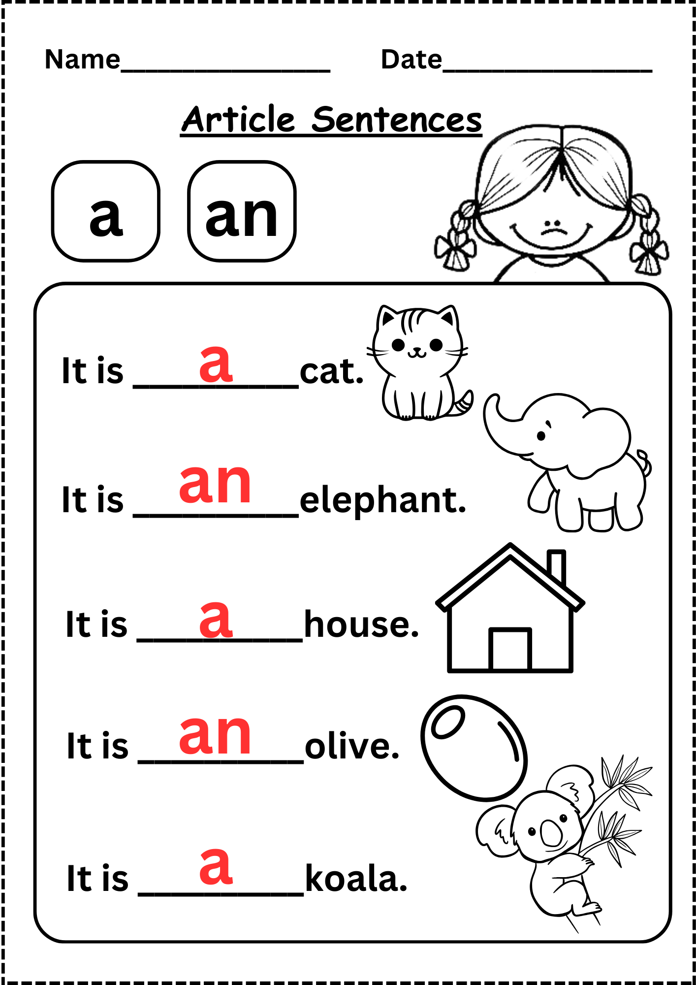 kindergarten worksheets english pdf
