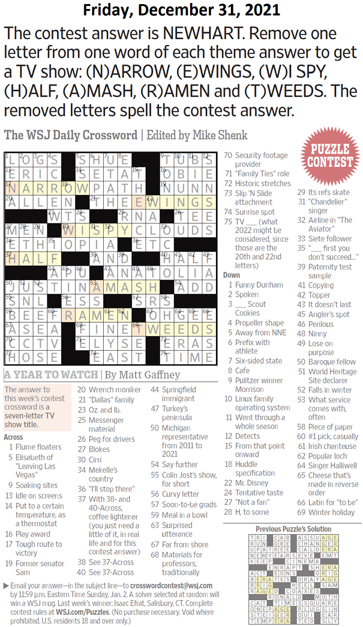 wsj crossword puzzle today pdf wsj crossword puzzle today pdf