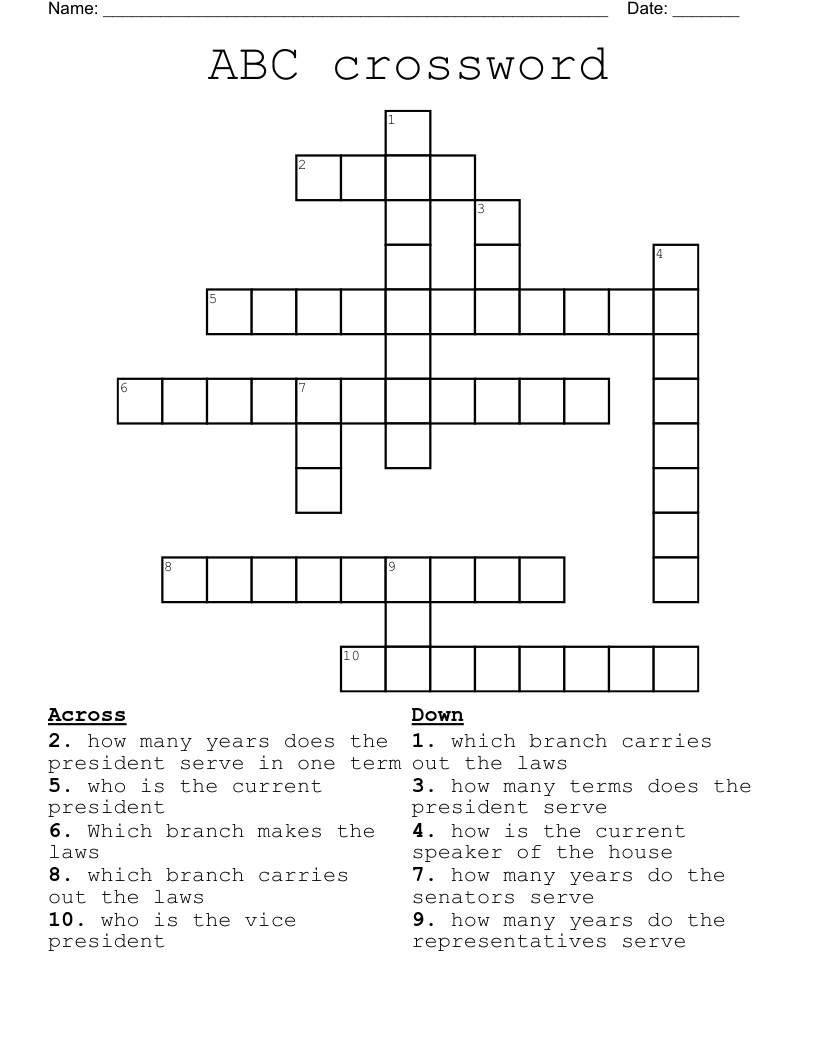 ABC Crossword WordMint