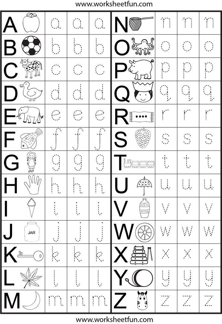 alphabet worksheets for preschoolers