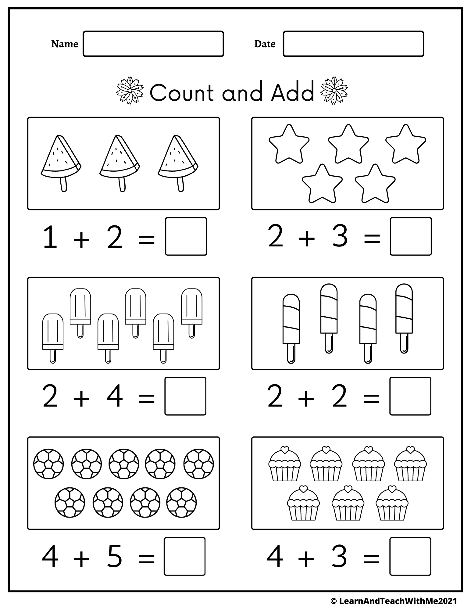 addition pages for kindergarten addition pages for kindergarten