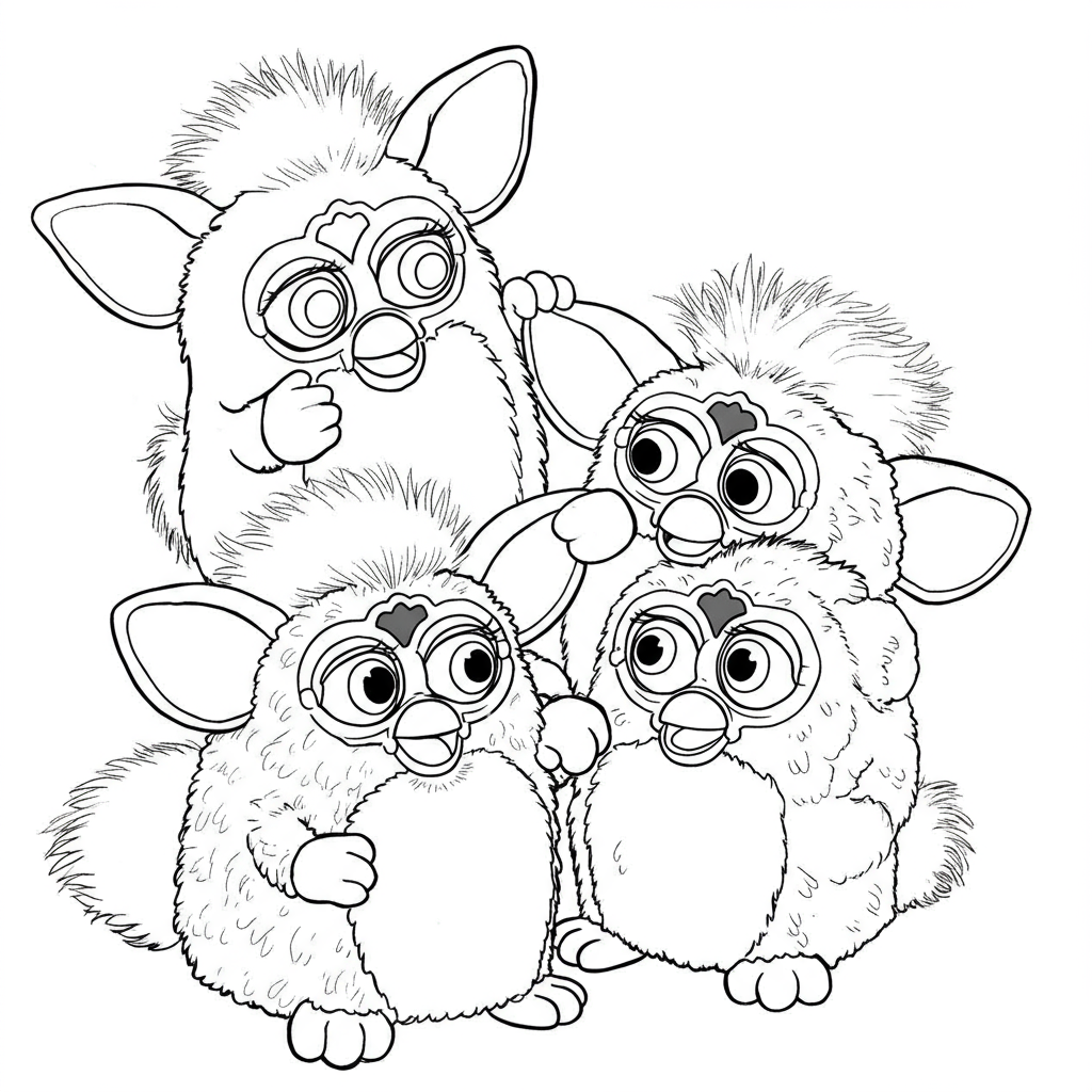 furby pictures to color