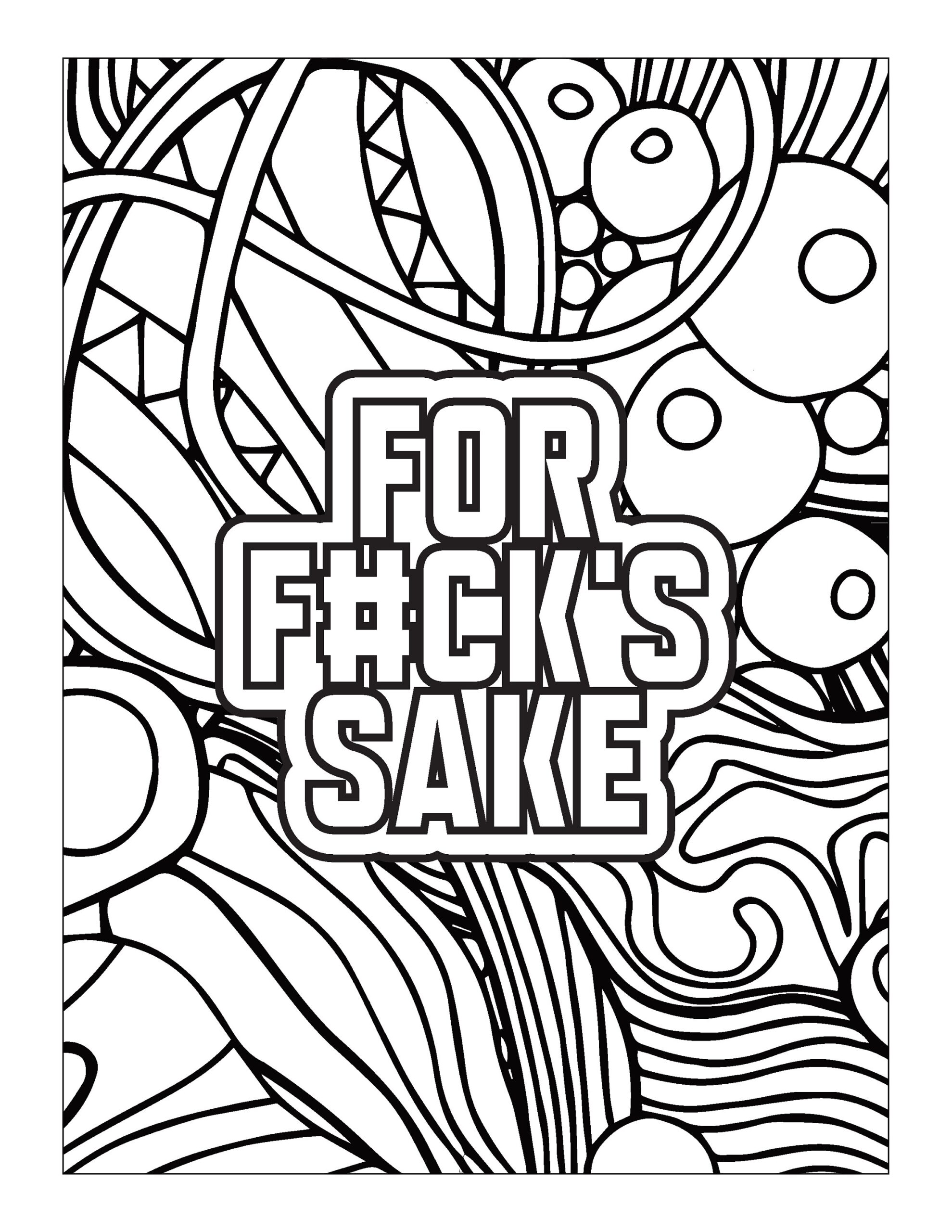 coloring pages swear words printable