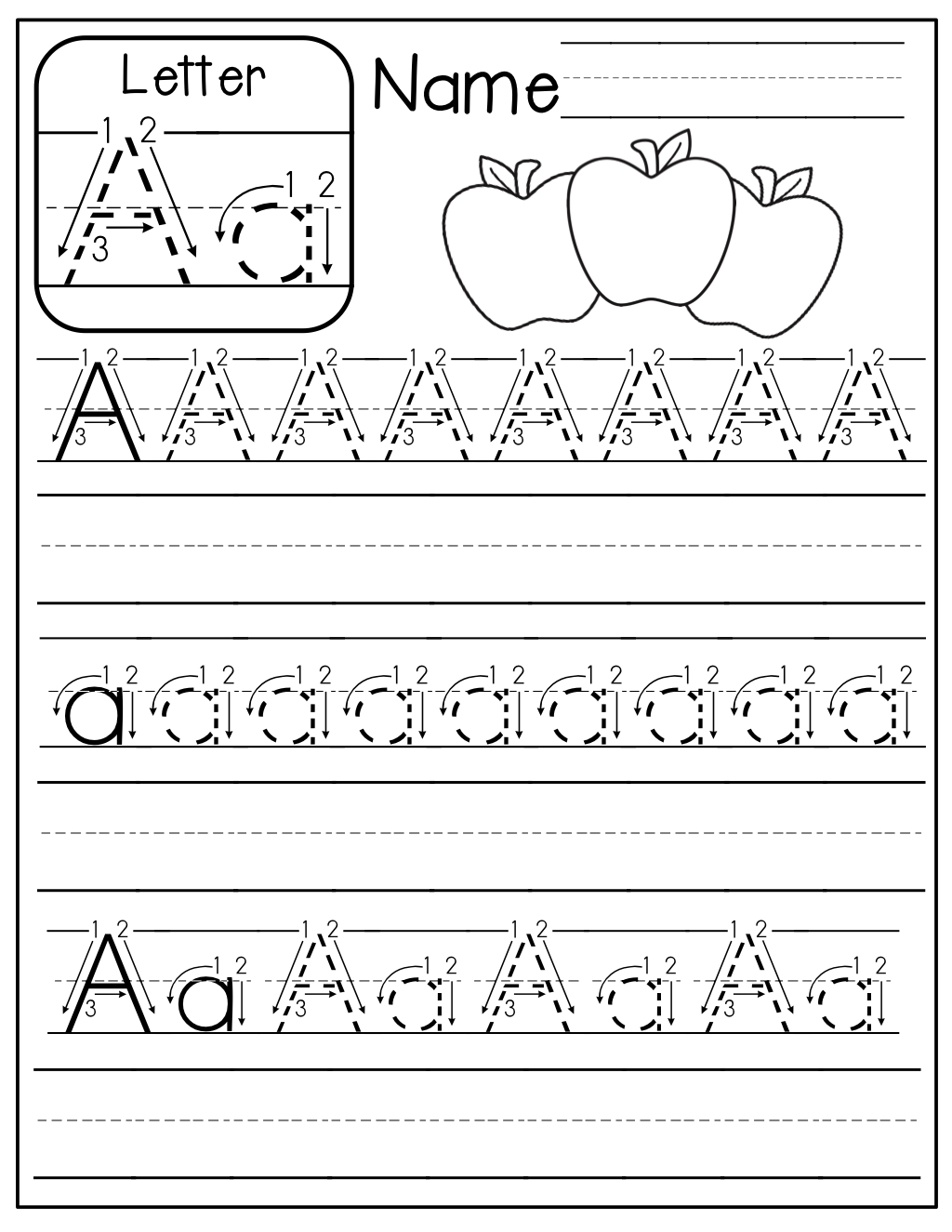 Alphabet Handwriting Worksheets A To Z Printable Alphabet Handwriting Worksheets A To Z Printable