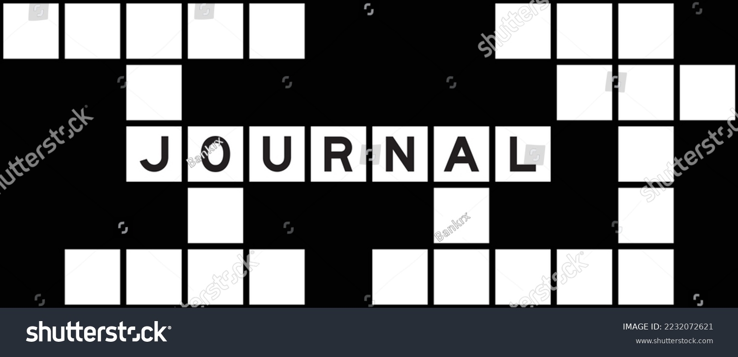Alphabet Letter Word Journal On Crossword Stock Vector Royalty Free 2232072621 Shutterstock