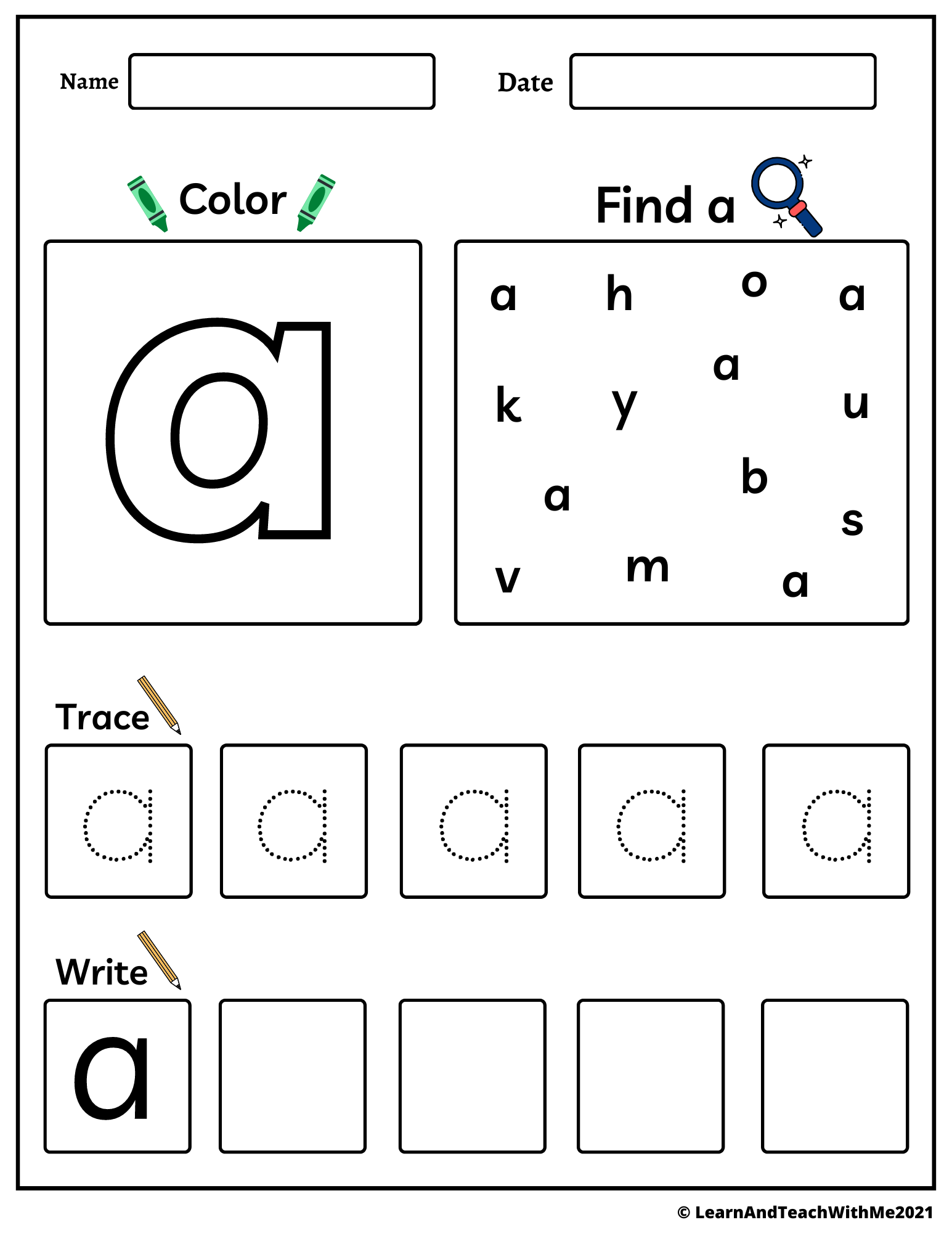 Alphabet Lowercase Letters Activity Worksheets Made By Teachers