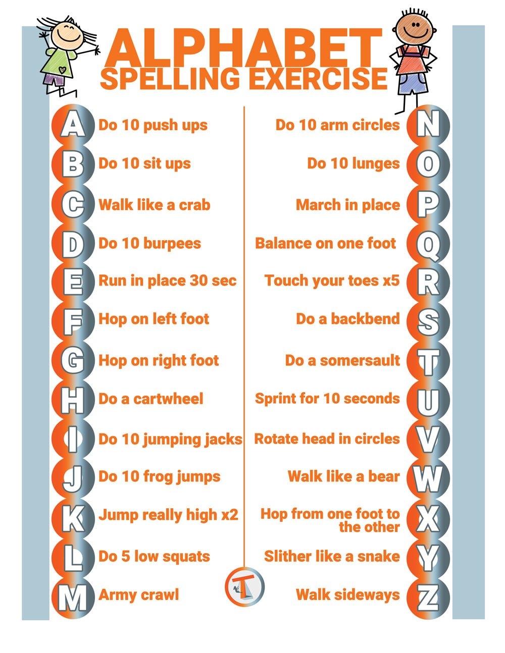 Alphabet Spelling Exercise Tilton s Therapy For Tots Alphabet Spelling Exercise Tilton s Therapy For Tots