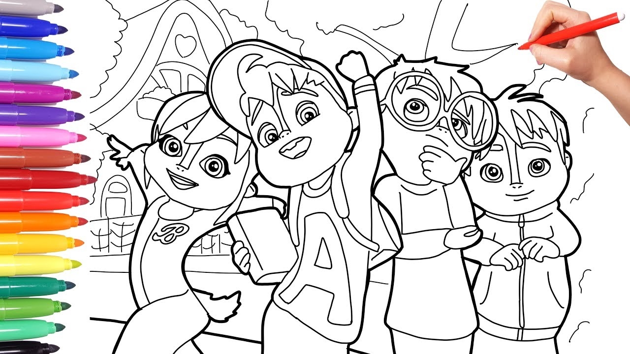 Alvinnn And The Chipmunks Alvin Coloring Page For Kids How To Draw Color Alvin Simon Theo Brittany YouTube Alvinnn And The Chipmunks Alvin Coloring Page For Kids How To Draw Color Alvin Simon Theo Brittany YouTube