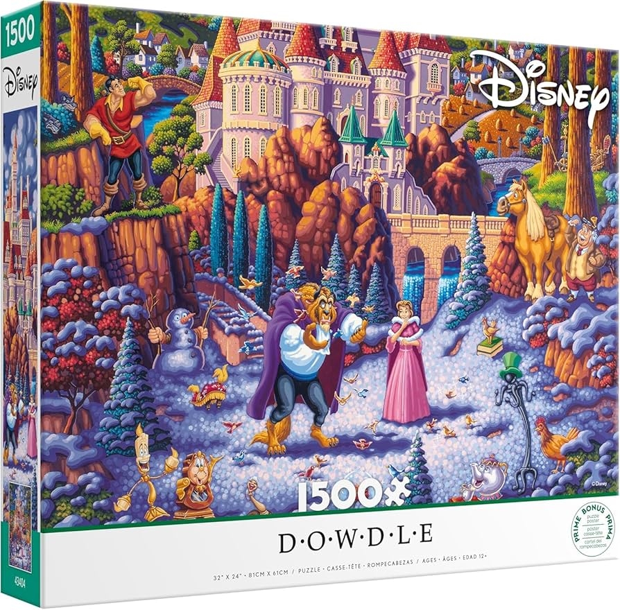Amazon Ceaco Disney Dowdle Beauty The Beast Finding Love 1500 Piece Jigsaw Puzzle Toys Games
