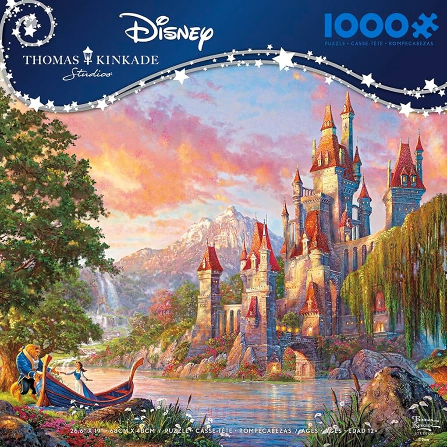 Amazon Ceaco Thomas Kinkade Disney Beauty The Beast II 1000 Piece Jigsaw Puzzle Toys Games