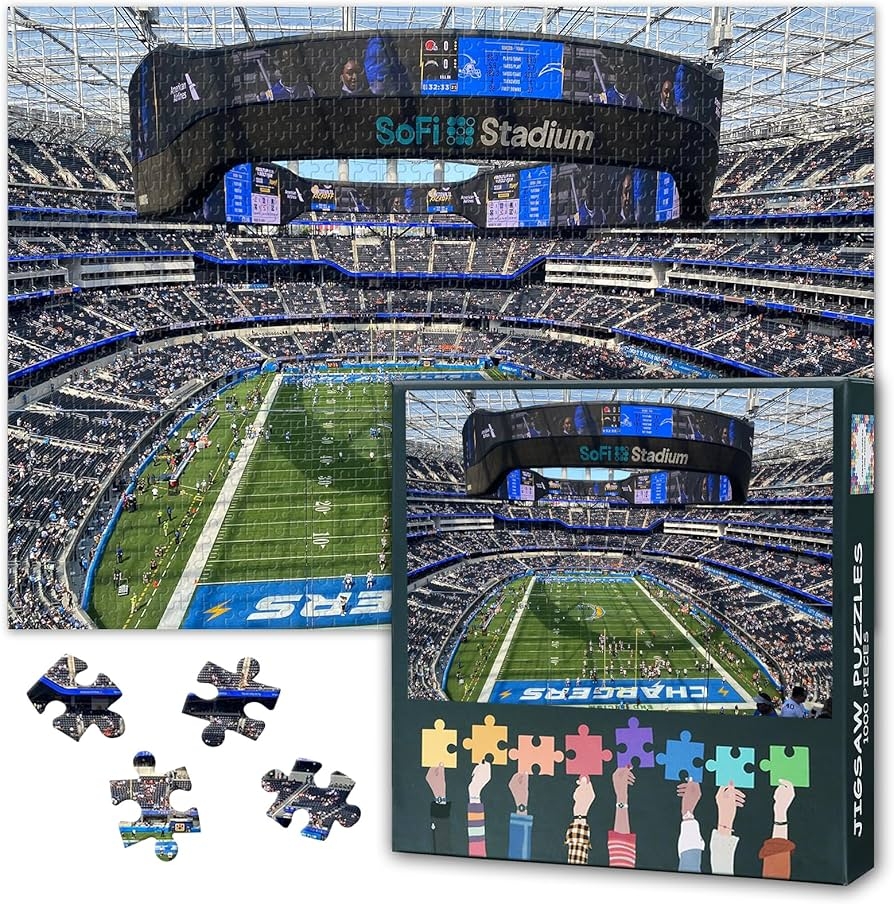 Amazon Football Sports Field Puzzles For Adults Los Angeles SoFi Stadium Jigsaw Puzzles 1000 Pieces For Adults 27 5x19 7 Inch American Soccer Art Challenge Puzzle Game For Living Room Wall Decor Toys Amazon Football Sports Field Puzzles For Adults Los Angeles SoFi Stadium Jigsaw Puzzles 1000 Pieces For Adults 27 5x19 7 Inch American Soccer Art Challenge Puzzle Game For Living Room Wall Decor Toys
