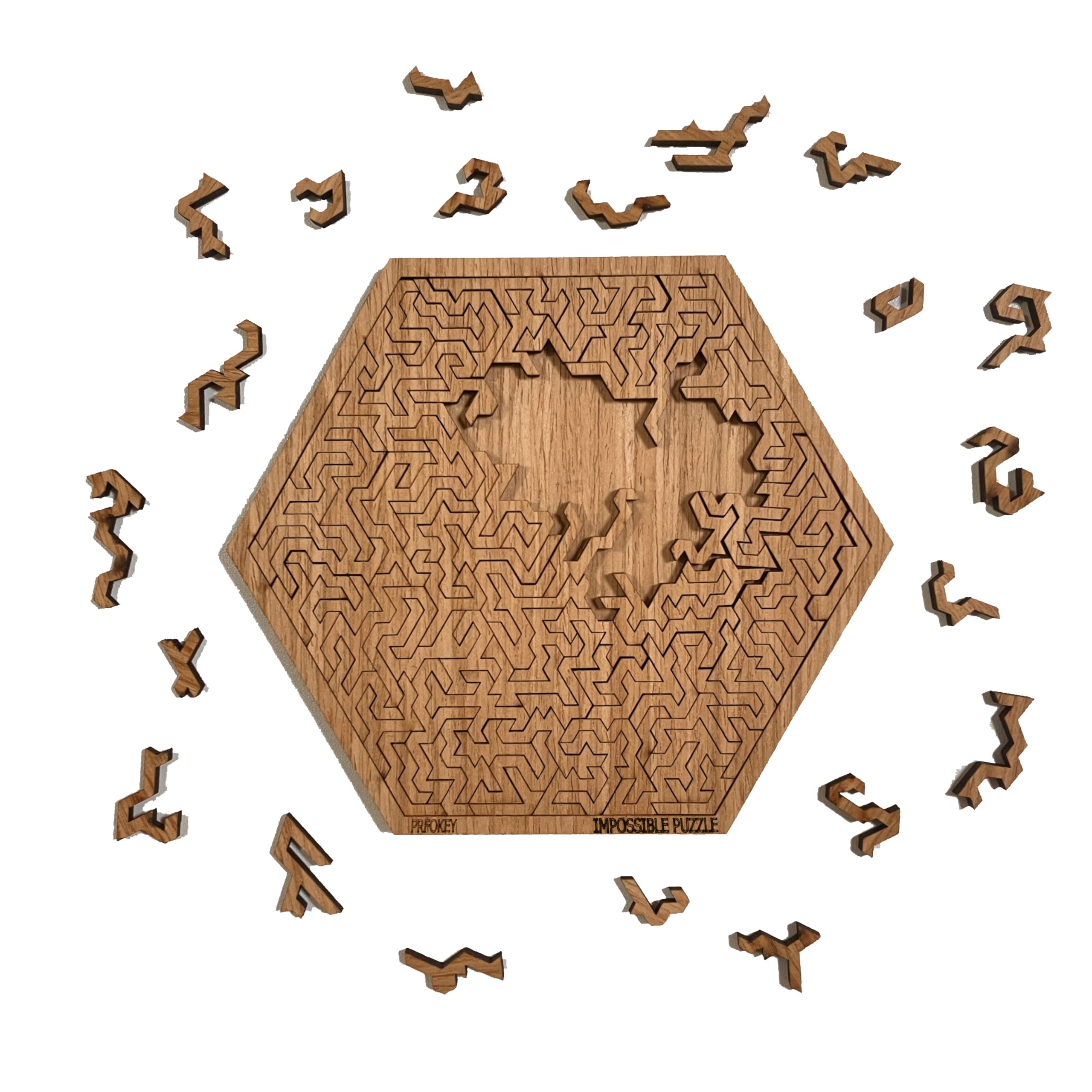 Amazon Impossible Clear Jigsaw Puzzle 111 Pieces Difficult Puzzle For Adults Irregular Shape Challenging Design Toys Games