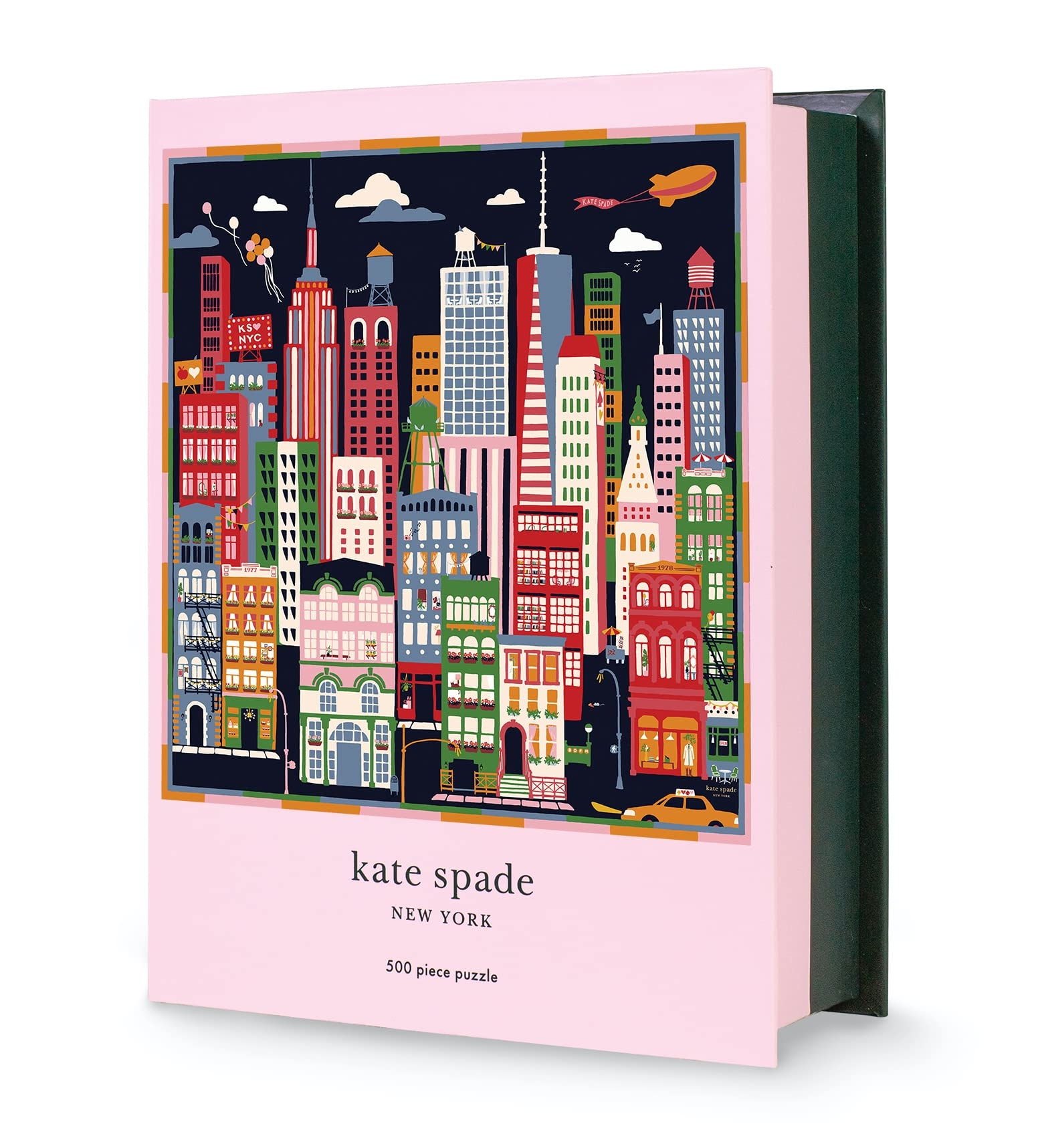 Amazon Kate Spade New York 500 Piece Puzzle For Adults 22 X 22 Square With Storage Box City That Never Sleeps Toys Games
