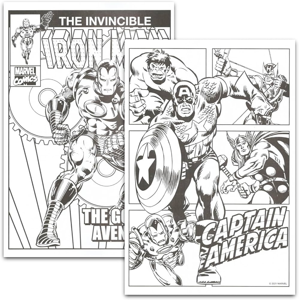 Amazon Marvel Avengers Coloring Book Super Set For Kids Adults Bundle With 2 Advanced Avengers Superhero Coloring Books Featuring Iron Man Captain America More Avengers Super Hero Coloring Books 9798885114714 Amazon Marvel Avengers Coloring Book Super Set For Kids Adults Bundle With 2 Advanced Avengers Superhero Coloring Books Featuring Iron Man Captain America More Avengers Super Hero Coloring Books 9798885114714