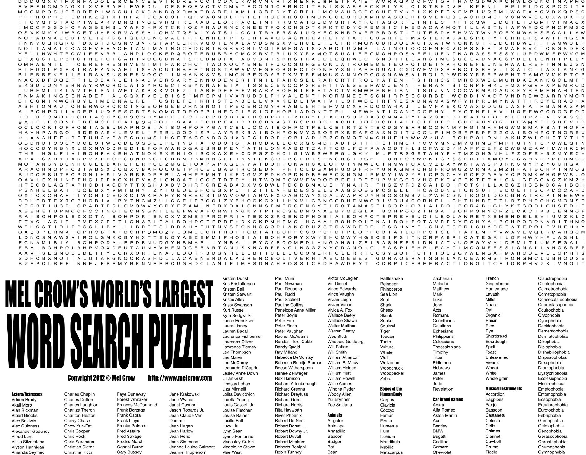 Amazon Mel Crow s World s Largest Word Search Puzzle Toys Games Amazon Mel Crow s World s Largest Word Search Puzzle Toys Games