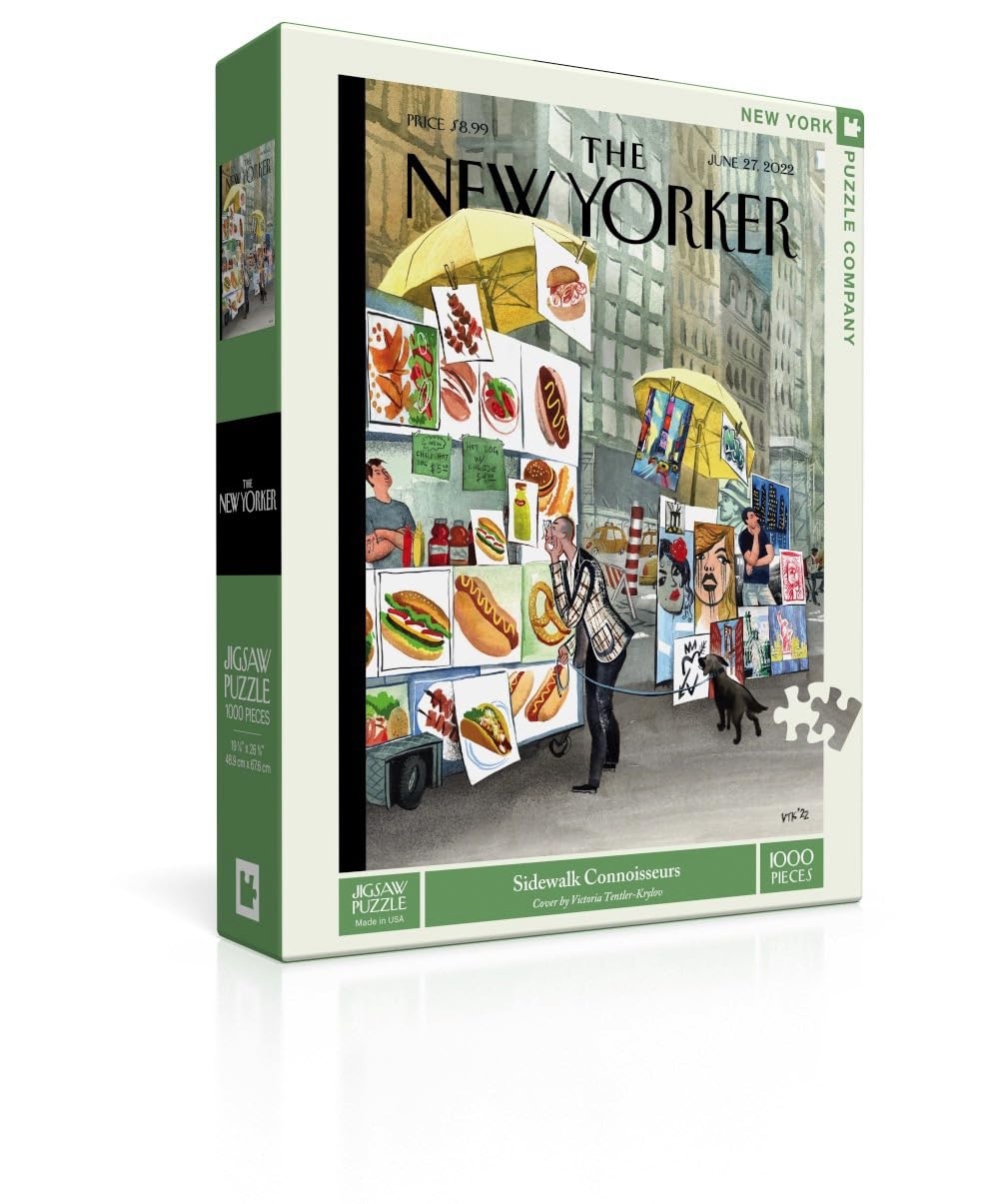 Amazon New York Puzzle Company New Yorker Sidewalk Connoisseurs 1000 Piece Jigsaw Puzzle For Family Game Nights By Victoria Tentler Krylov Toys Games