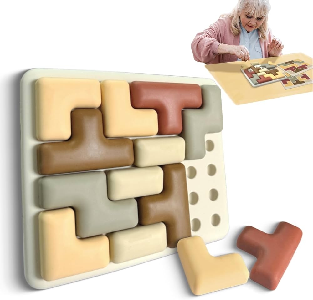 Amazon Silicone Shape Puzzles For Dementia Alzheimers Activities Fidget Activity For Elderly Cognitive Matching Games Stimming Aid For Autism Adults Gift Puzzle For People With Alzheimers Health Household