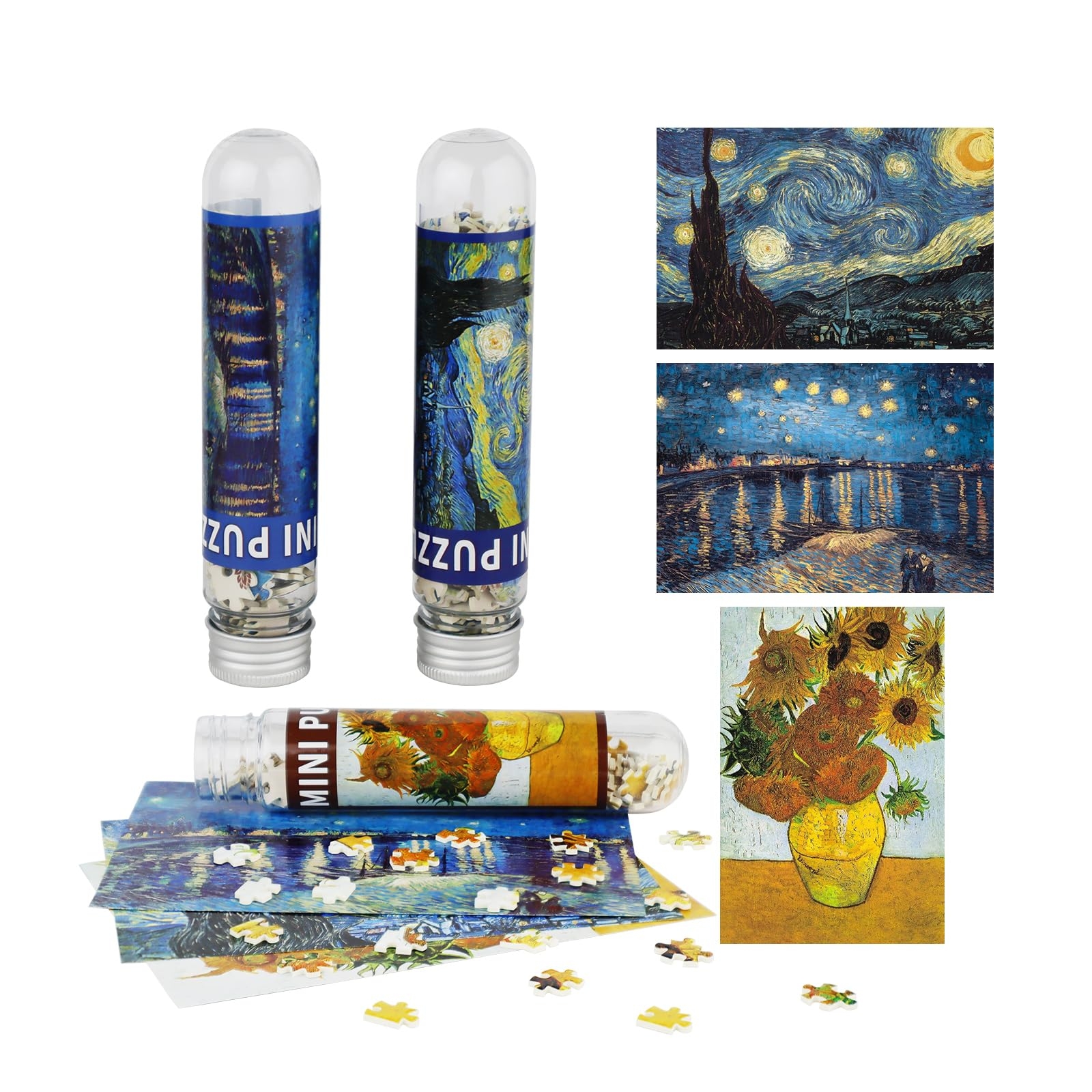 Amazon Small Jigsaw Puzzles For Adults Mini Puzzle 150 Pieces Small Puzzles Micro Piece Puzzles Challenging Difficult Travel Starry Night Rhone River Sunflower Puzzle 6 X 4 Inches 3 Pack Toys Games Amazon Small Jigsaw Puzzles For Adults Mini Puzzle 150 Pieces Small Puzzles Micro Piece Puzzles Challenging Difficult Travel Starry Night Rhone River Sunflower Puzzle 6 X 4 Inches 3 Pack Toys Games