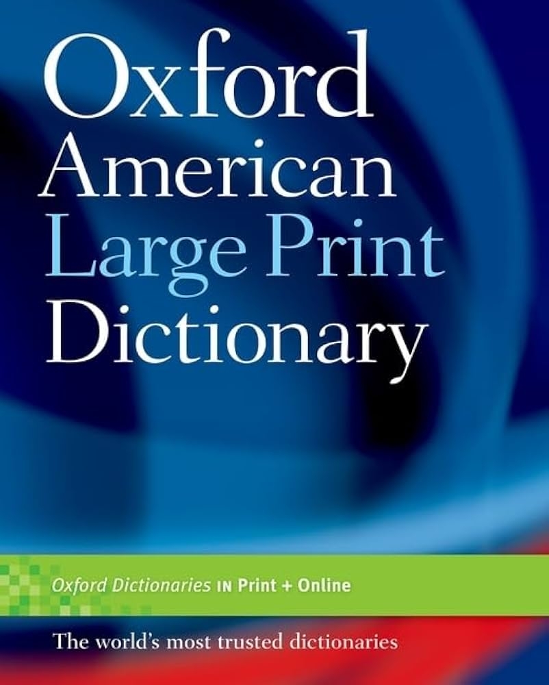 Amazon The Oxford American Large Print Dictionary 9780195300789 Oxford Languages Books