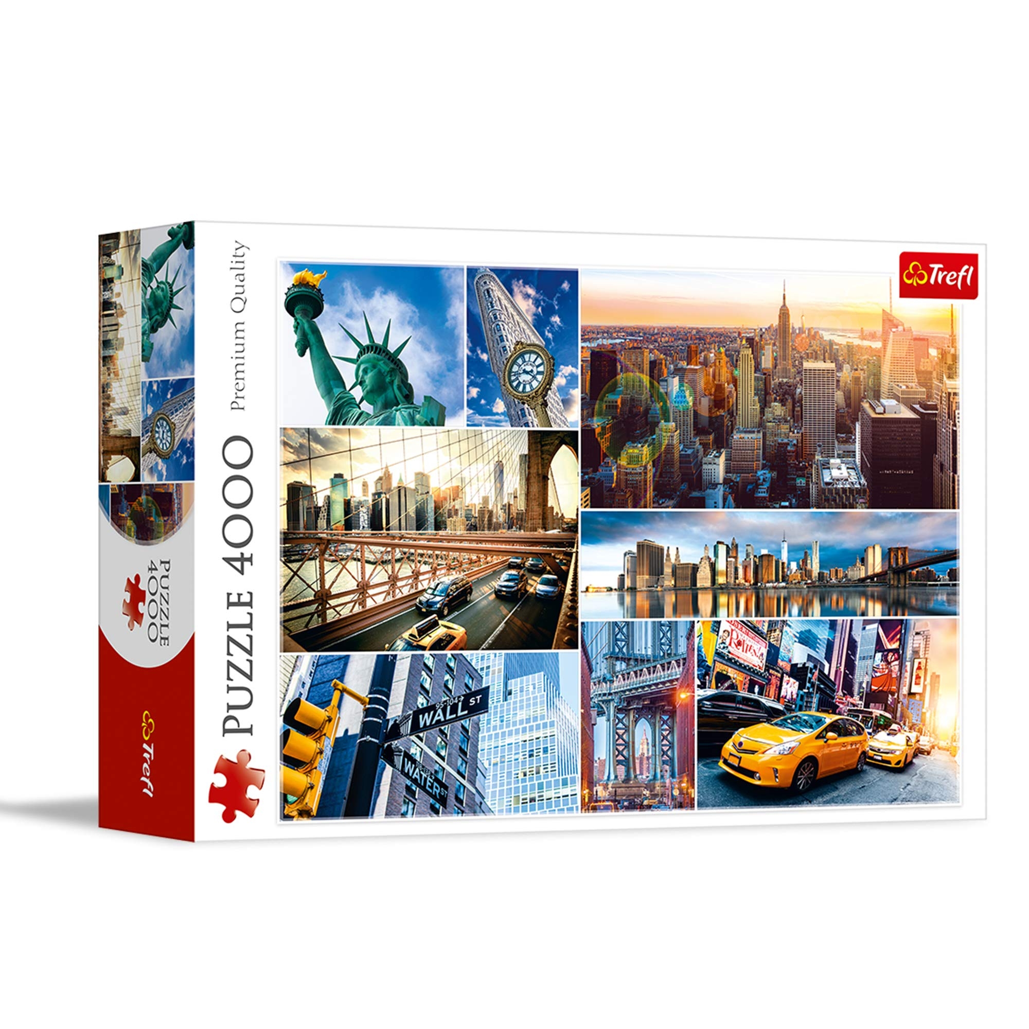 Amazon Trefl New York Collage 4000 Piece Jigsaw Puzzle Red 54 x38 Print DIY Puzzle Creative Fun Classic Puzzle For Adults And Children From 15 Years Old Toys Games