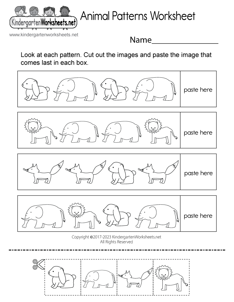kindergarten worksheets on patterns kindergarten worksheets on patterns