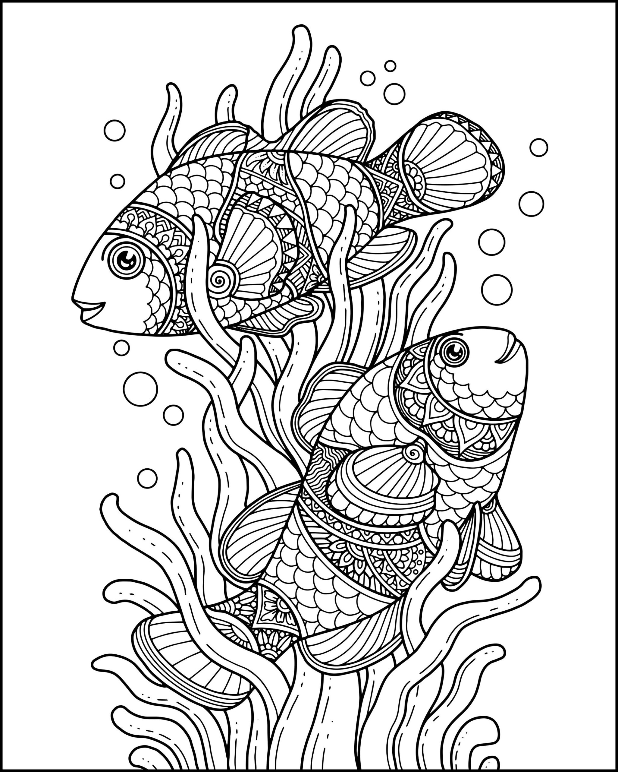 animal coloring pages for adults
